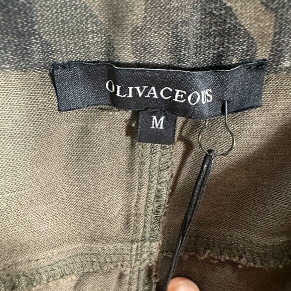 Olivaceous Pencil Skirt Womens Medium Camouflage Cotton Denim Button Fly NEW - Picture 7 of 8